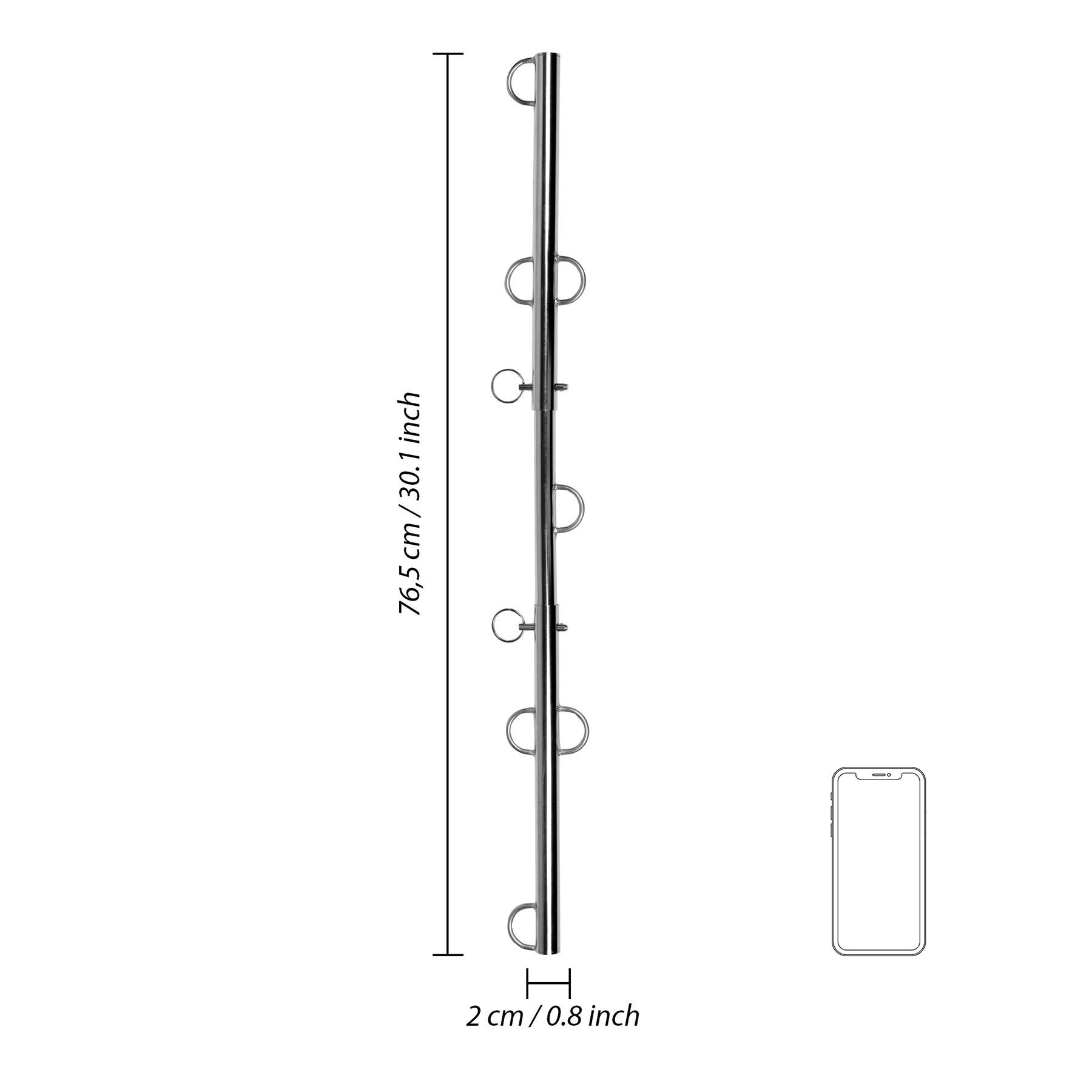 Kūno suvaržymo sistema „Spreader Bar with Multiple Hooks“ - Ouch!