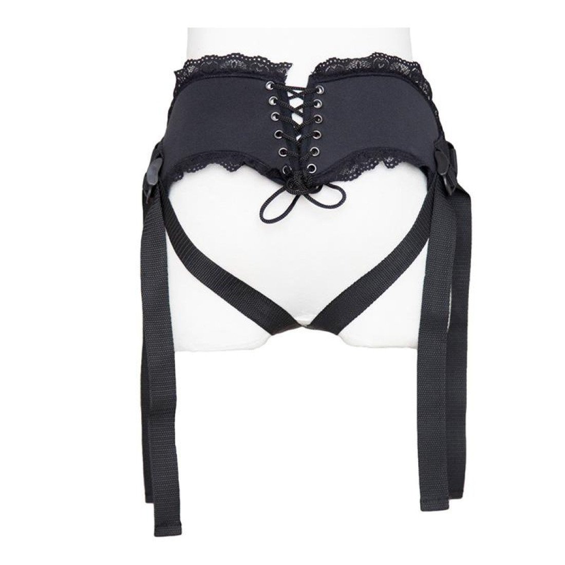 Strap-on diržas „Lace Edge Strap-on with Silicone Ring“ - Latetobed
