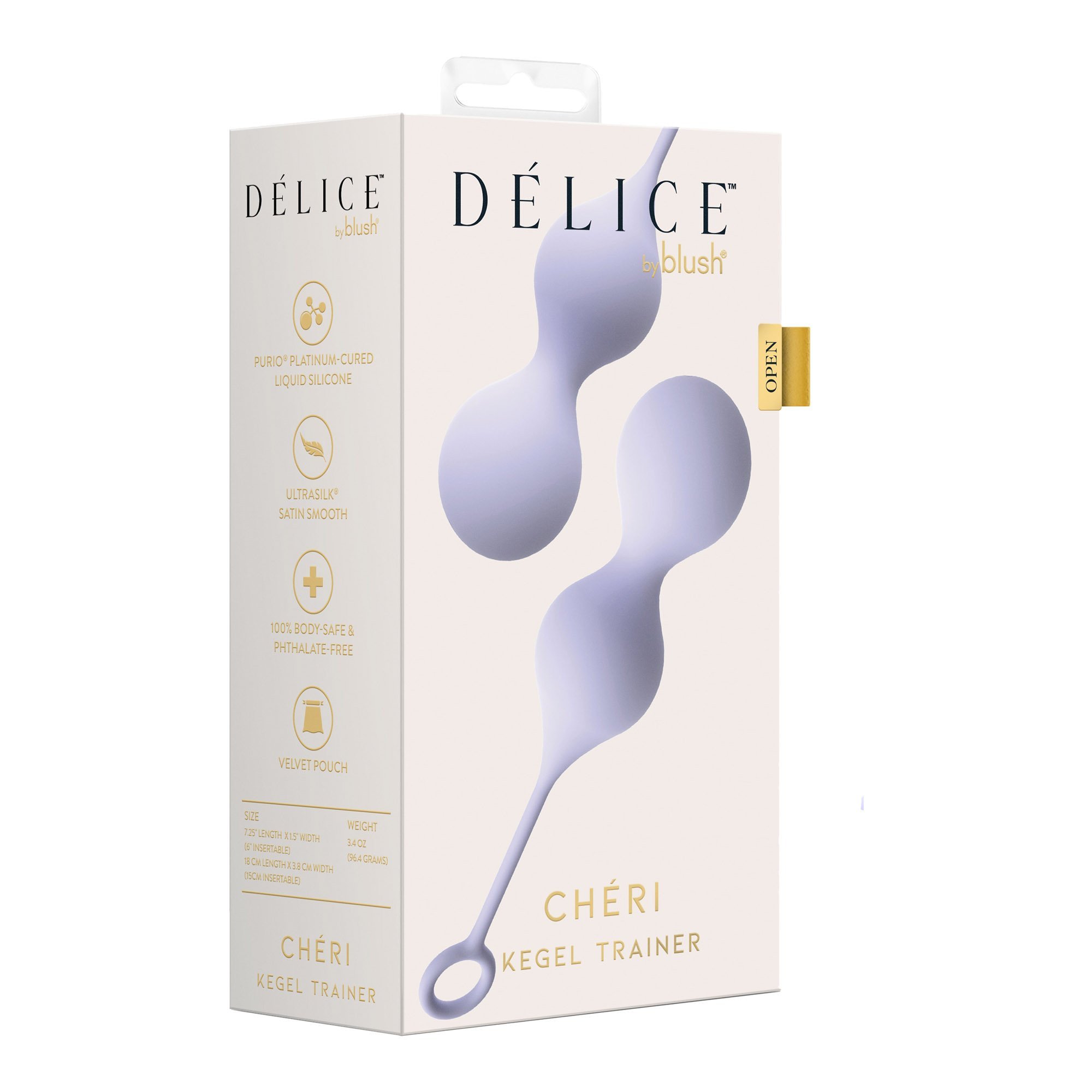 Vaginaliniai kamuoliukai „Delice Cheri“ - Blush