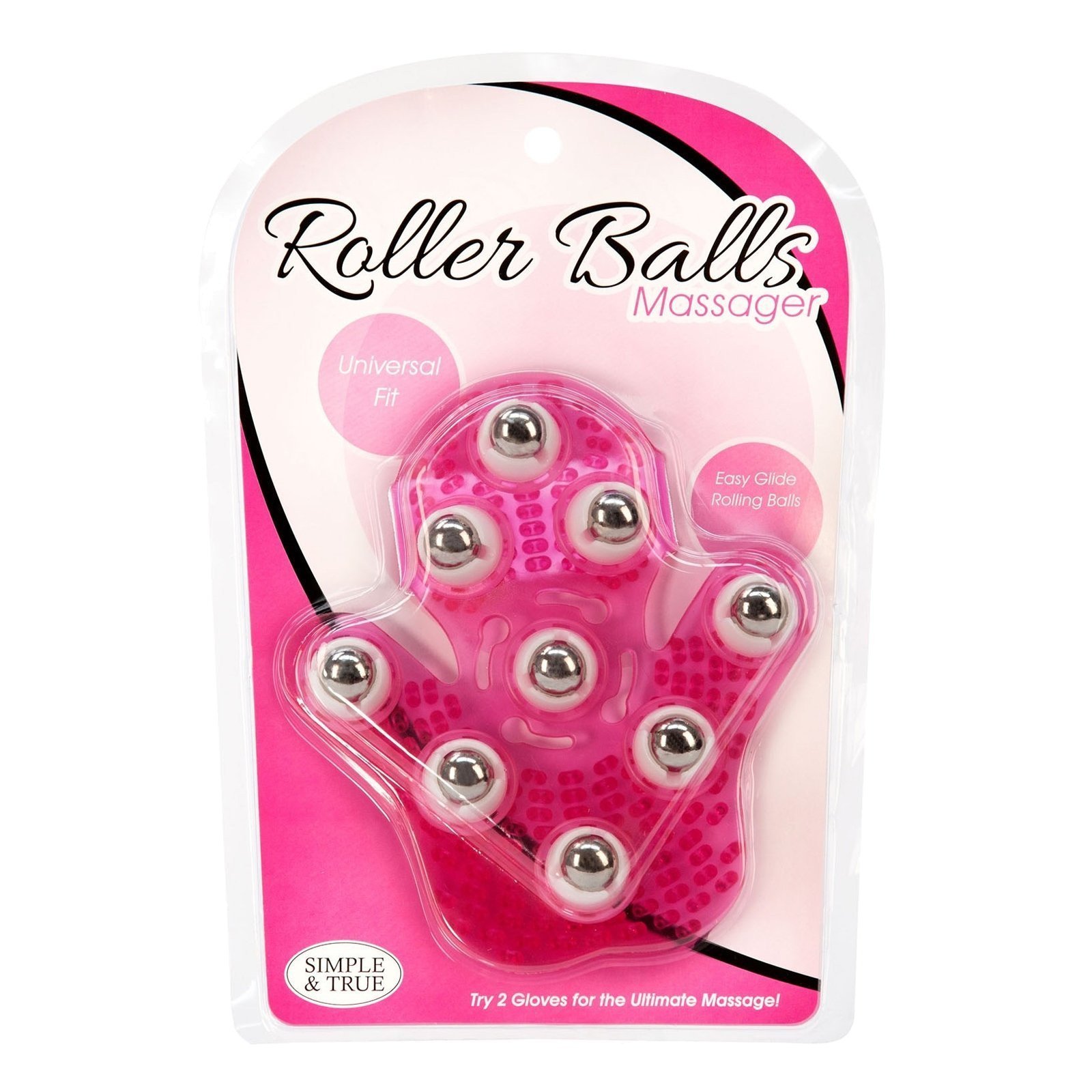 Kūno masažuoklis - pirštinė „Roller Balls Massager“ - BMS Factory