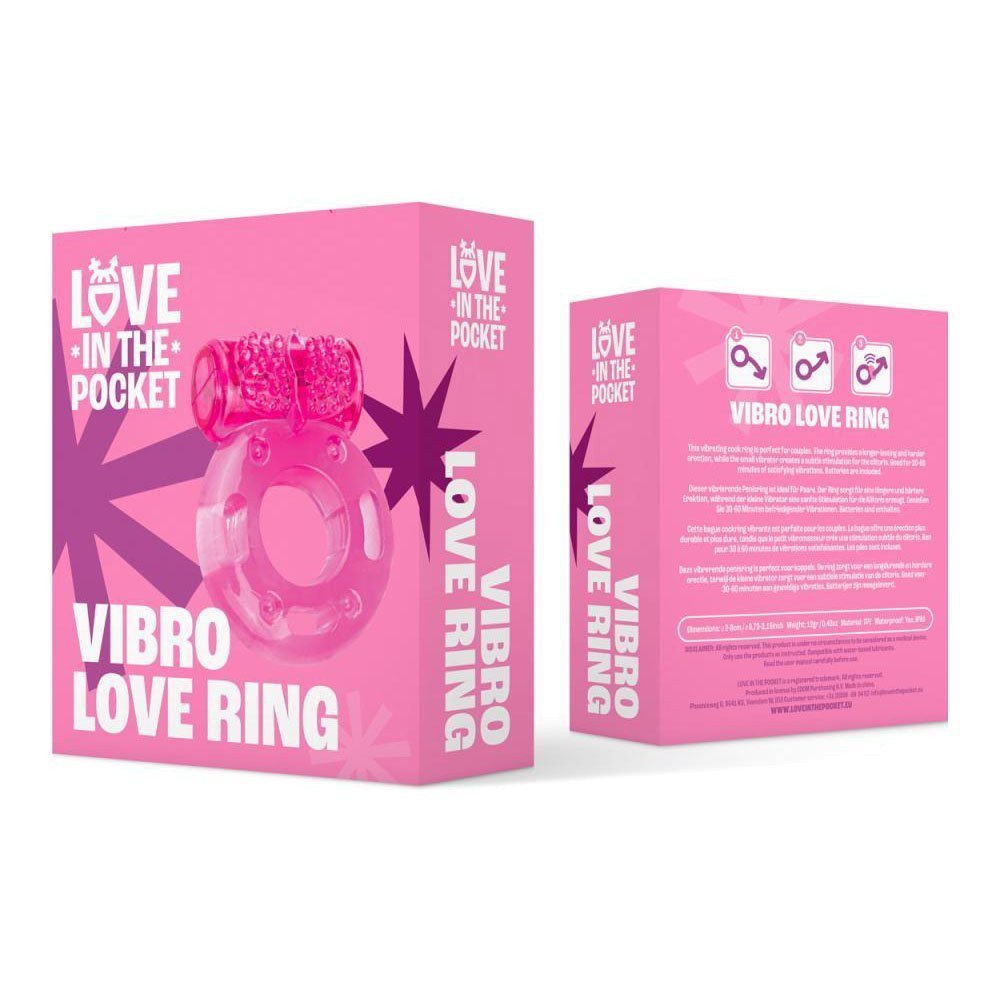 Vibruojantis penio žiedas „Vibro Love Ring“ - Love in the Pocket