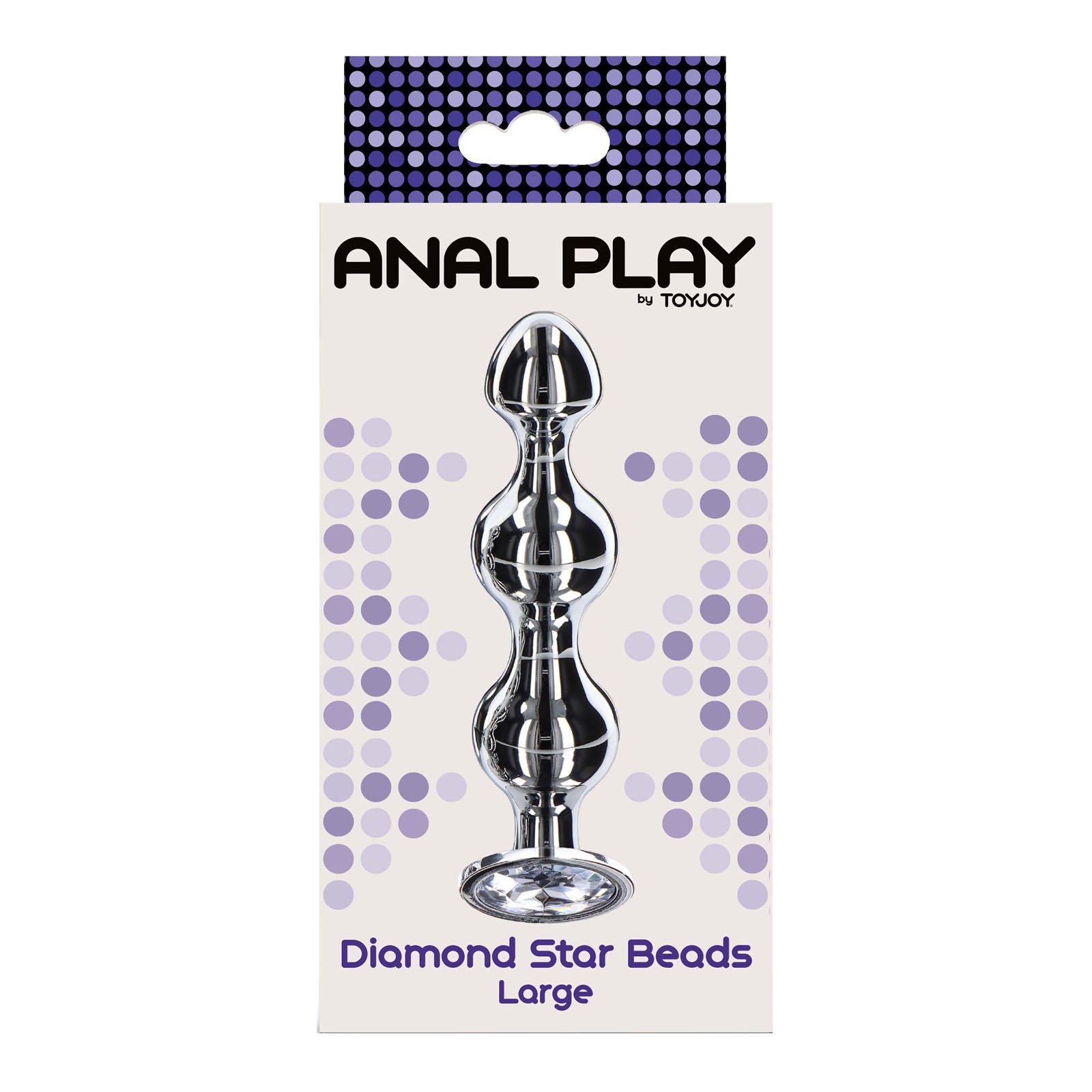 Didelis analinis kaištis „Diamond Star Beads“ - ToyJoy