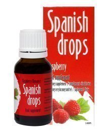 Maisto papildas vyrams ir moterims „Spanish Drops Raspberry“, 15 ml - Cobeco Pharma