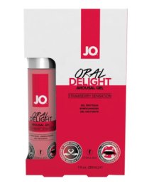 Gelis oraliniam seksui „Oral Delight Strawberry“, 30 ml - System JO