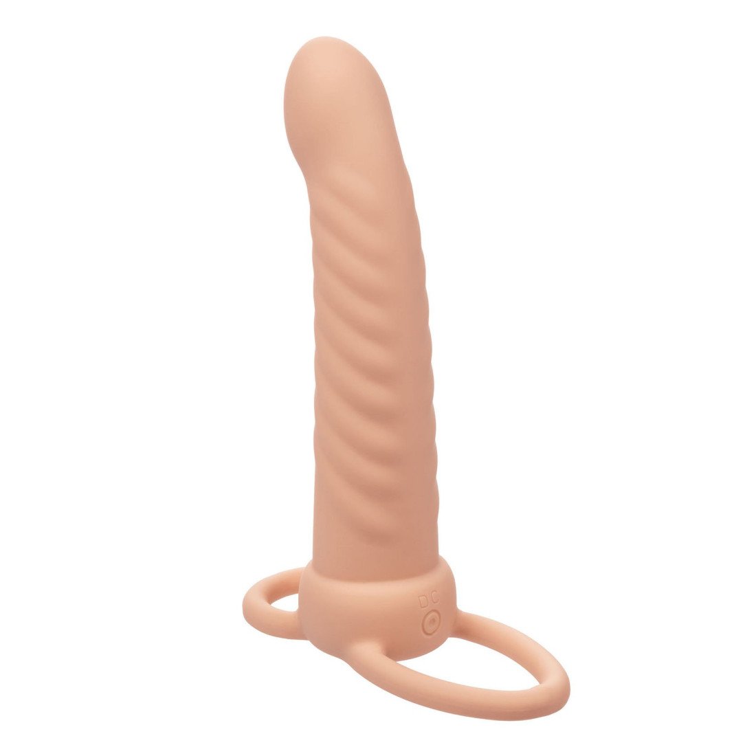 Vibruojantis strap-on dildo „Performance Maxx Rechargeable Ribbed“ - CalExotics