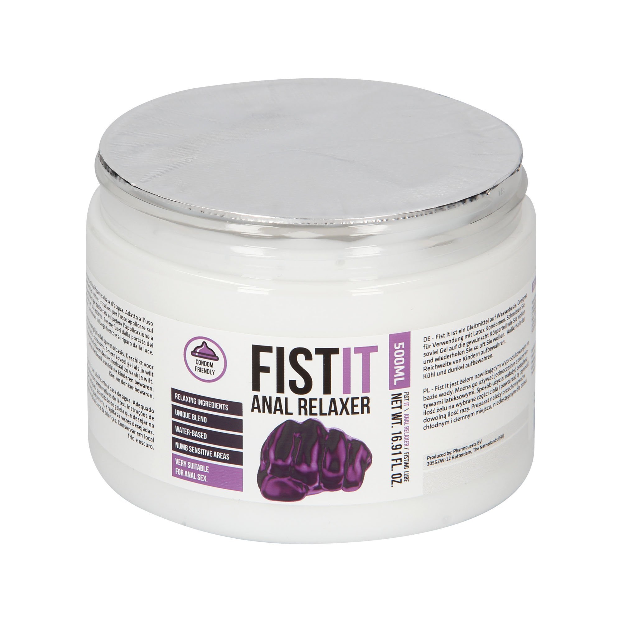 Atpalaiduojantis analinis vandens pagrindo lubrikantas „Anal Relaxer“, 500 ml - Fist It