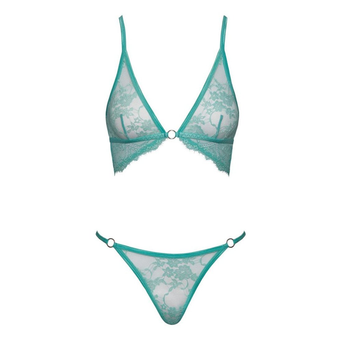 Liemenėlės ir kelnaičių rinkinys „Fantasy Mint Set“ - Cottelli Collection
