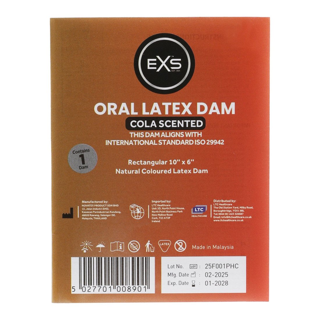 Prezervatyvas oraliniam seksui „Cola Scented“ - EXS Condoms