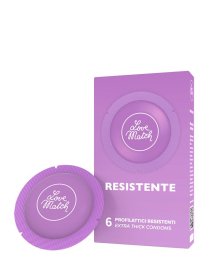 Saugesni prezervatyvai „Resistente“, 6 vnt. - Love Match