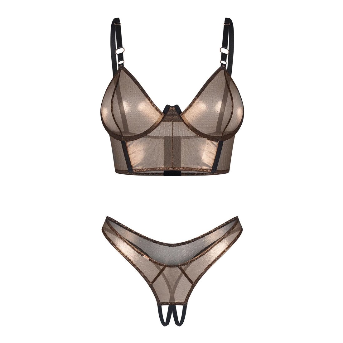 Atviras liemenėlės ir kelnaičių rinkinys „Soranna“ - Obsessive