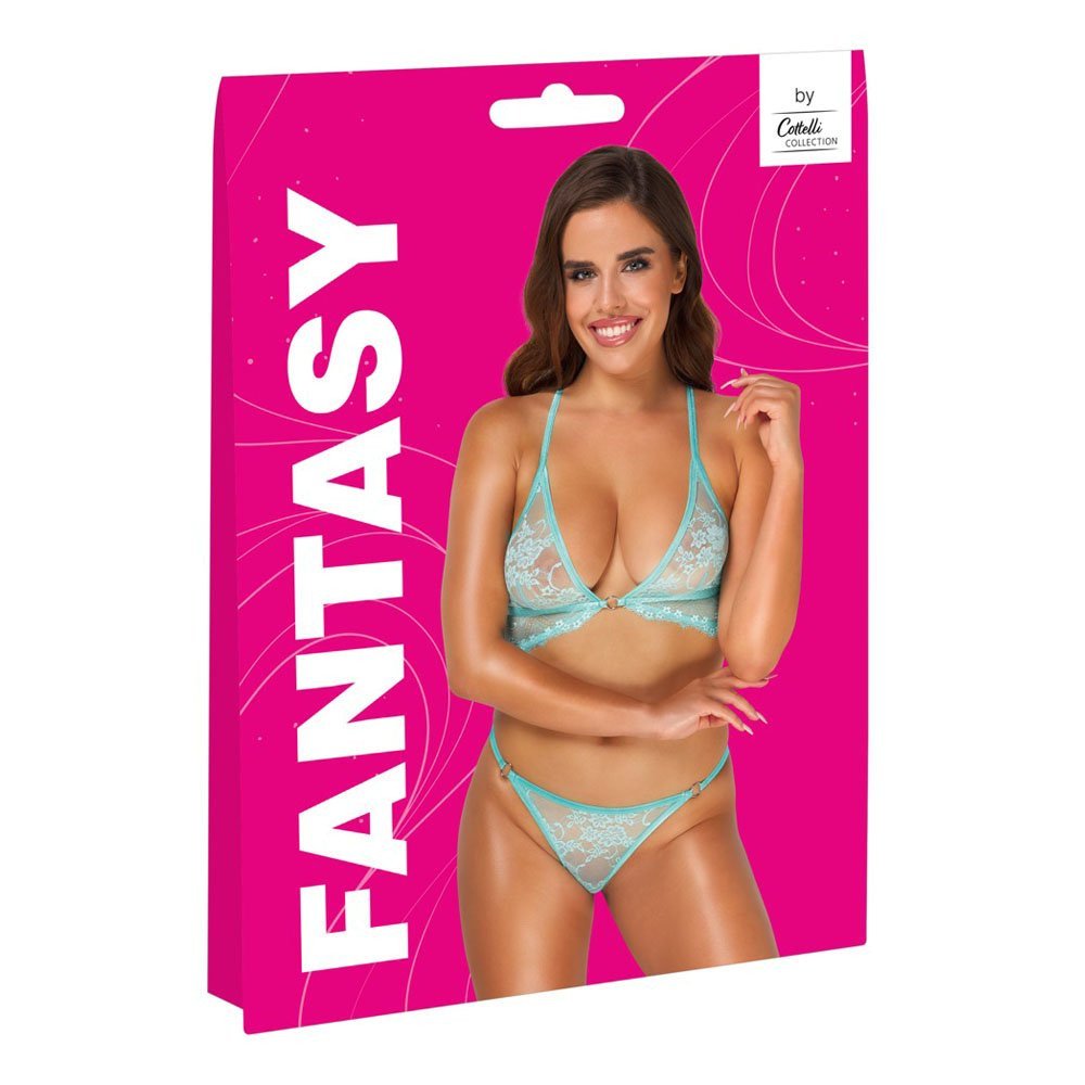 Liemenėlės ir kelnaičių rinkinys „Fantasy Mint Set“ - Cottelli Collection