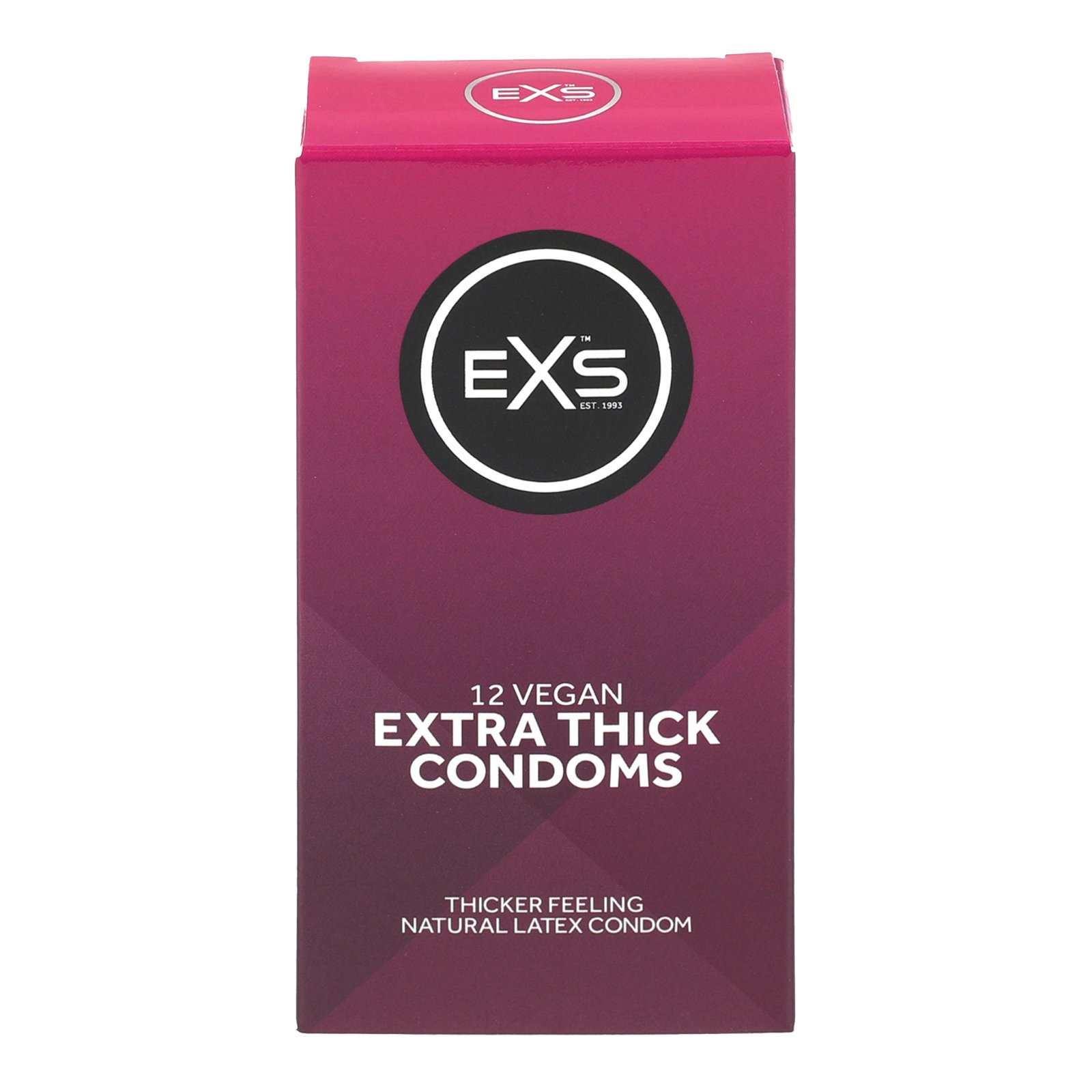 Saugesni prezervatyvai „Extra Thick“, 12 vnt. - EXS Condoms