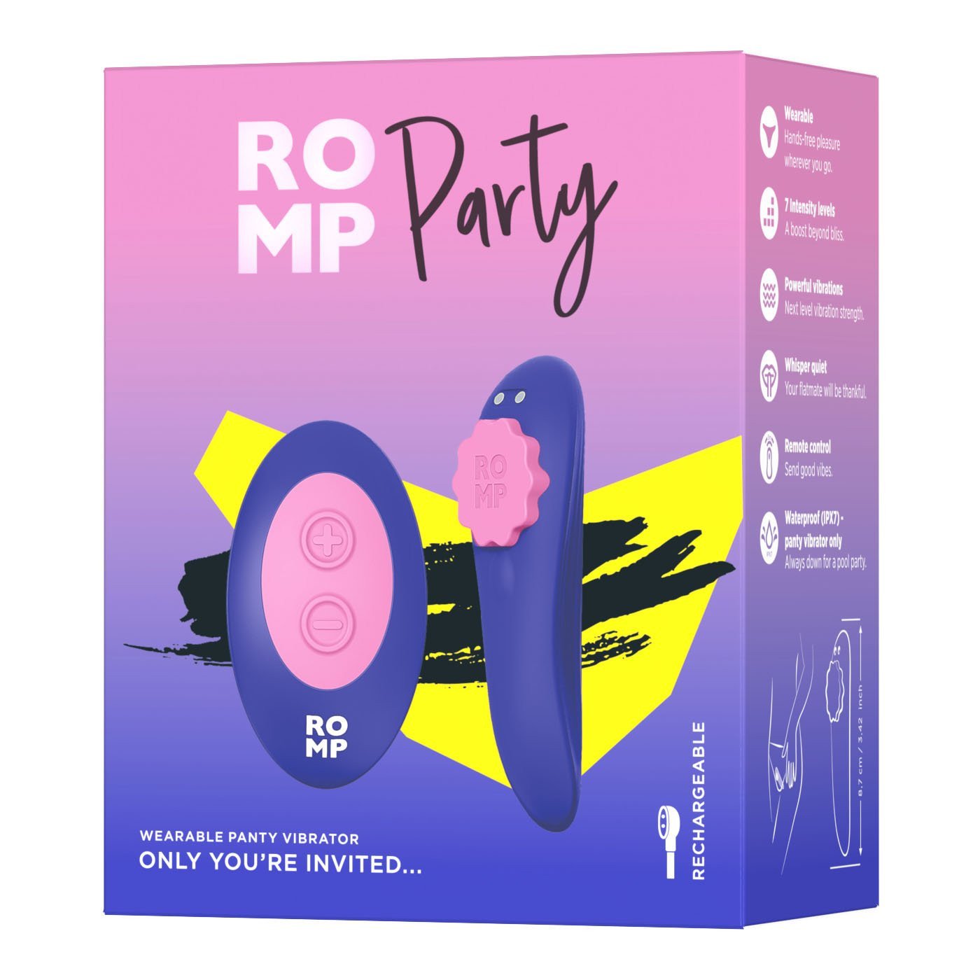 Dėvimas vibratorius „Party“ - Romp