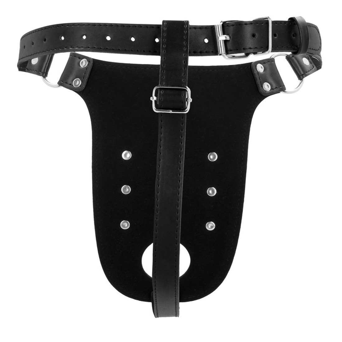 Suvaržymo diržas vyrams „Xtreme Chastity Belt with Straps“ - Ouch!