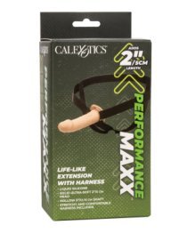 Tuščiaviduris strap-on dildo „Performance Maxx Life-Like“ - CalExotics