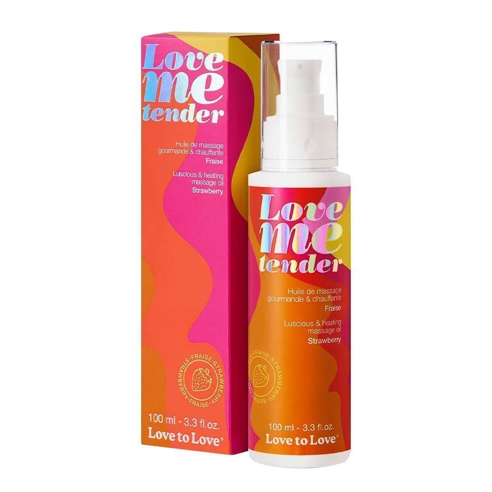 Šildantis masažo aliejus „Love Me Tender“, 100 ml - Love to Love