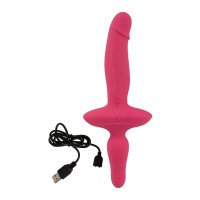 Vibratorius „2 in 1 Vibrator + Butt Plug“ - Couples Choice