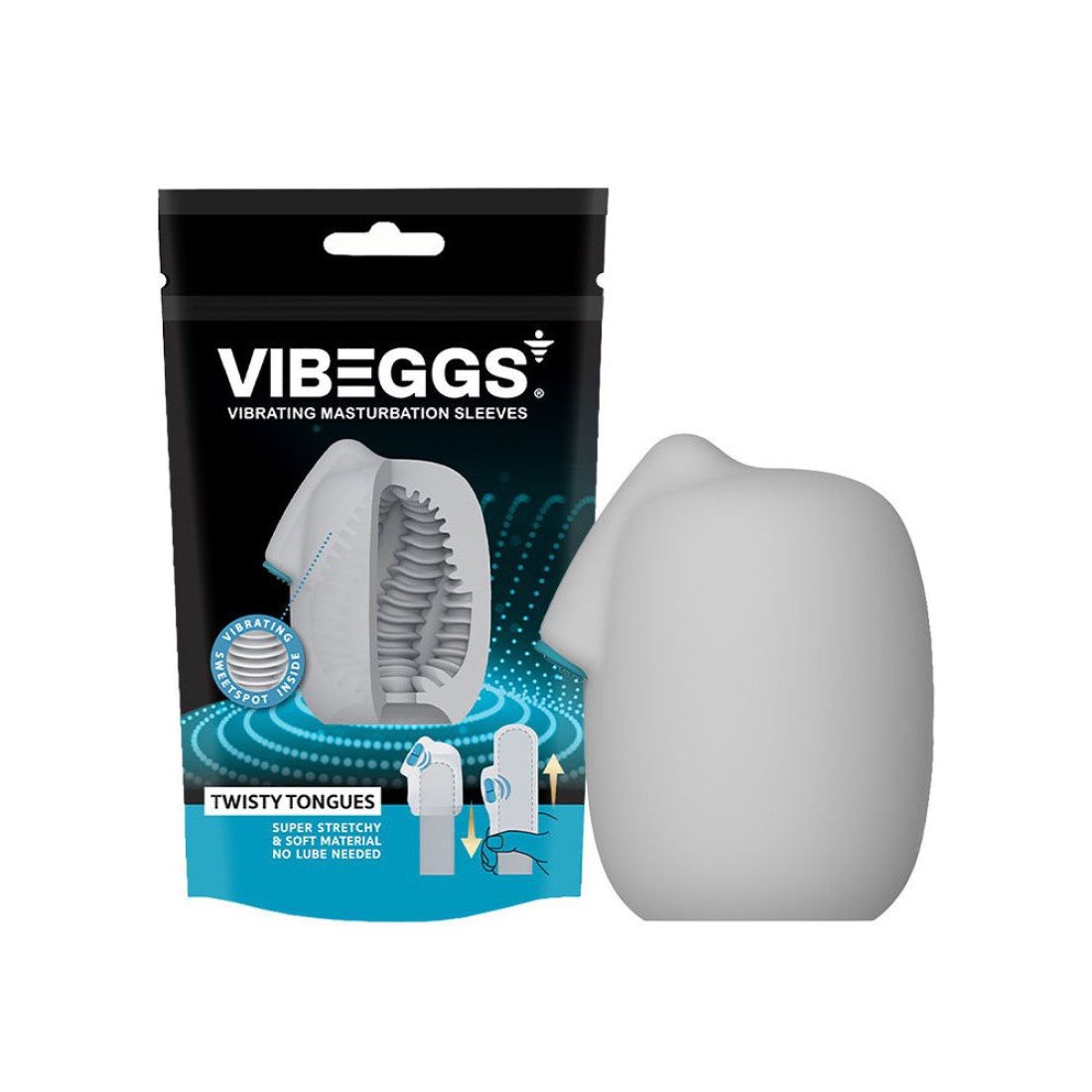 Vibruojantis masturbatorius „Twisty Tongues“ - Vibeggs