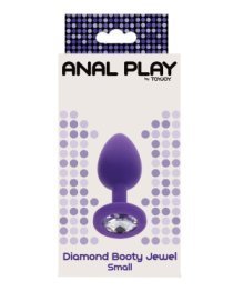Mažas analinis kaištis „Diamond Booty Jewel“ - ToyJoy