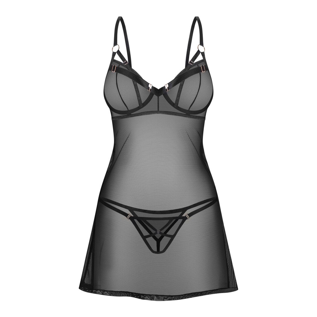 Naktinukų ir kelnaičių rinkinys „Euridia“ - Obsessive