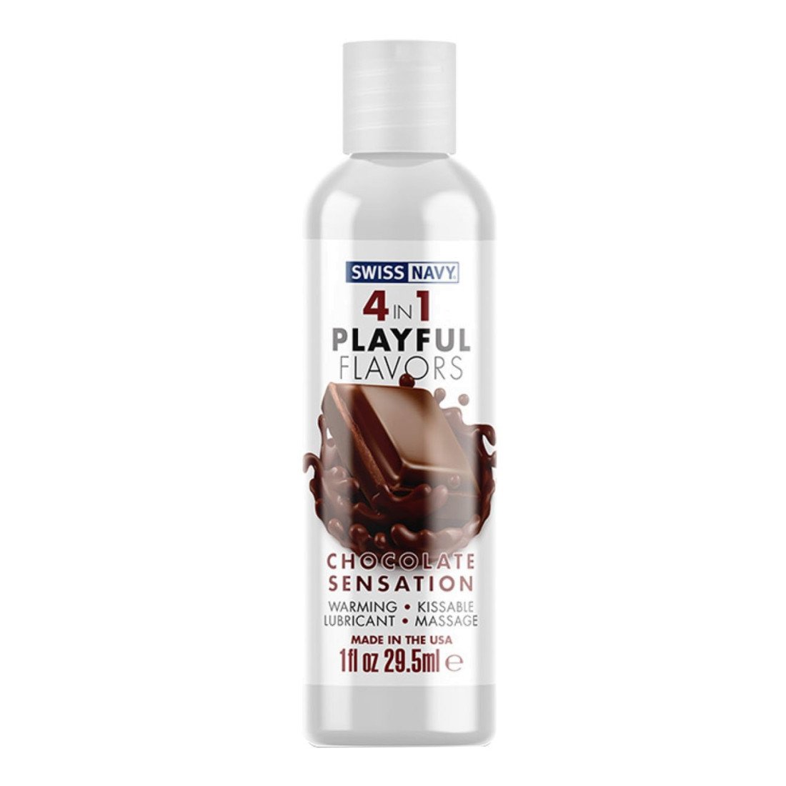 Vandens pagrindo lubrikantas „4 in 1 Chocolate Sensation“, 30 ml - Swiss Navy