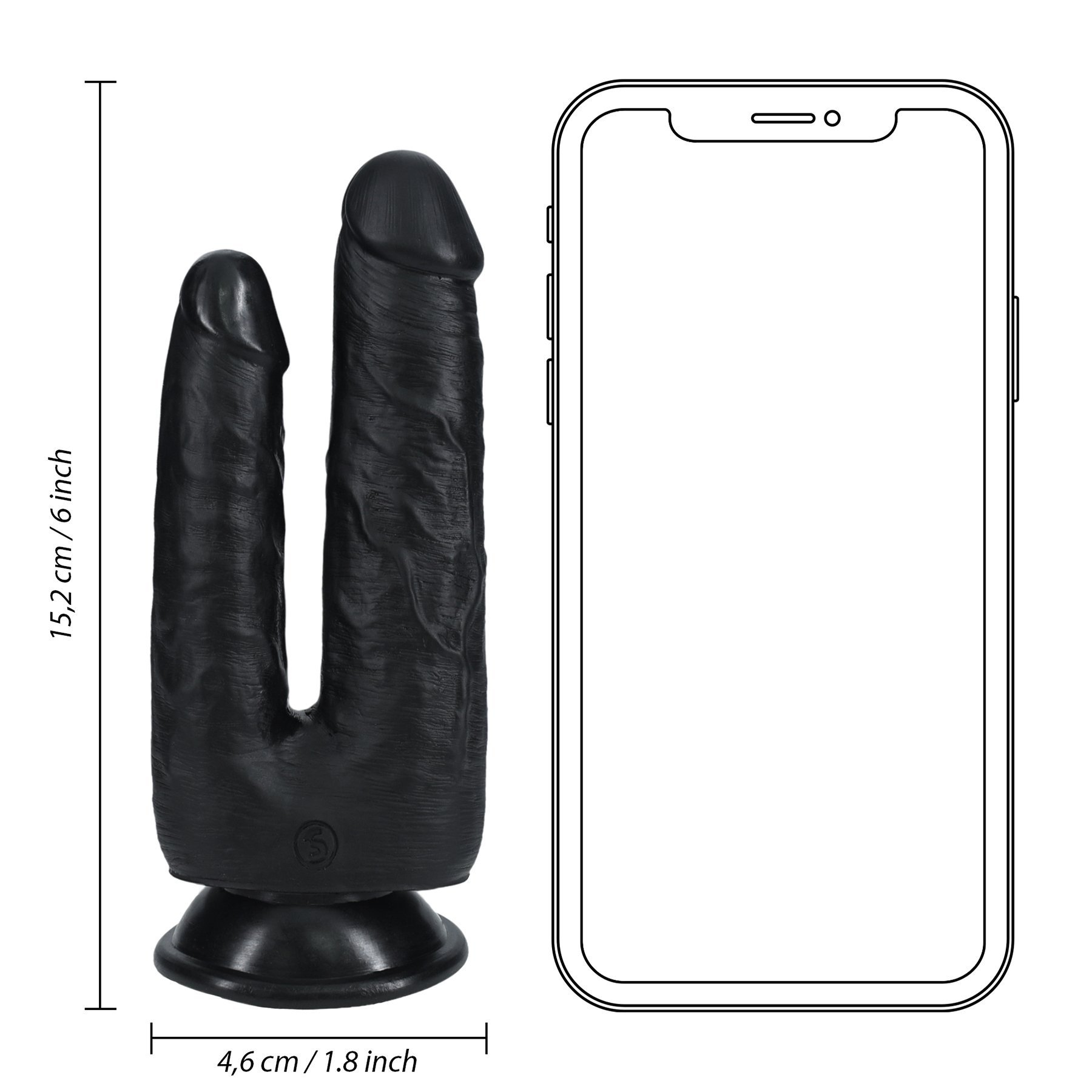 Dvigubas dildo „Double Trouble Dildo“ - RealRock