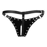 Suvaržymo kelnaitės moterims „Xtreme Chastity Thong with Chain Detail“ - Ouch!