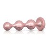 Analinių kaiščių rinkinys „Metal Butt Plug Set“ - Rosy Gold