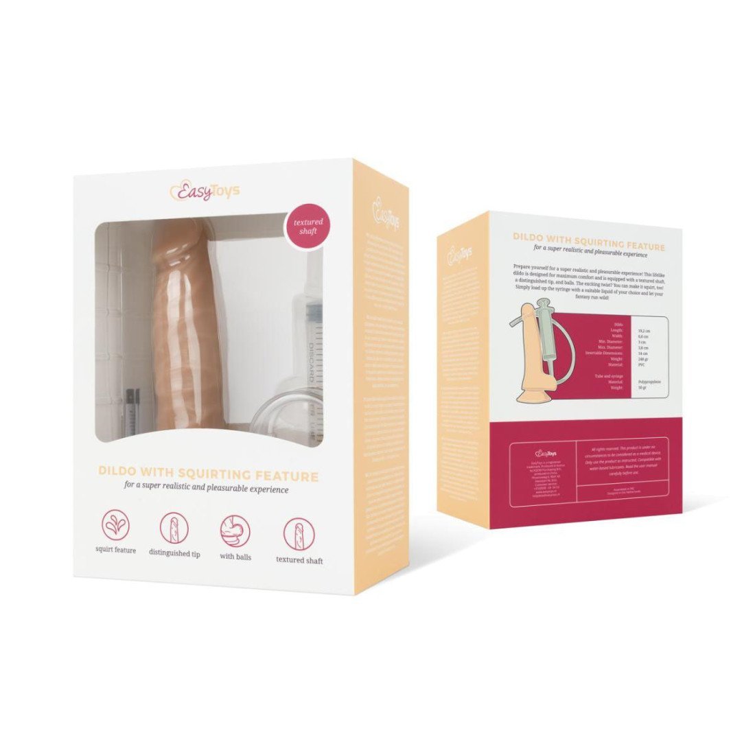 Falo imitatorius „Dildo with Squirting Feature“ - EasyToys