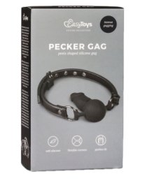 Burnos kaištis „Ball Gag With Silicone Dong“ - EasyToys