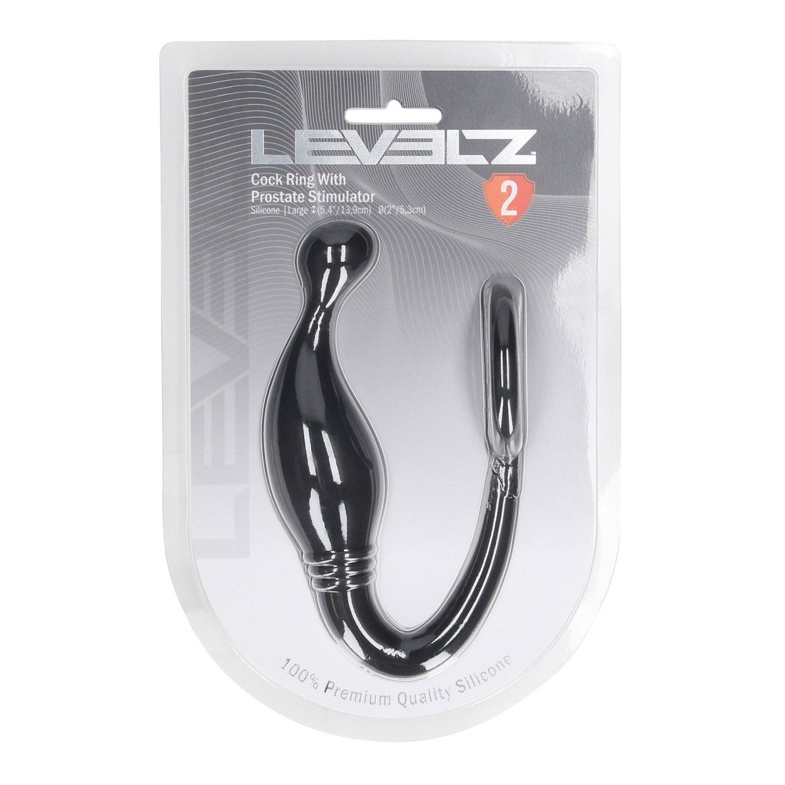 Prostatos masažuoklis - penio žiedas „Cock Ring with Prostate Stimulator Large“ - Levelz