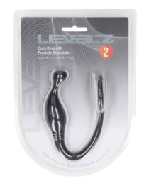 Prostatos masažuoklis - penio žiedas „Cock Ring with Prostate Stimulator Small“ - Levelz