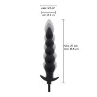 Pripučiami analiniai karoliukai „Inflatable Ribbed Plug Advanced“ - Extreme