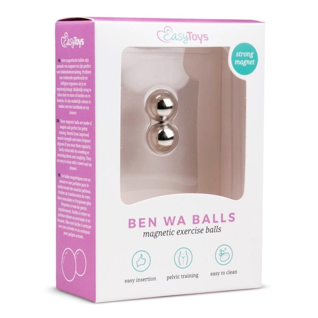 Vaginaliniai kamuoliukai „Magnetic Ben Wa Balls“ - EasyToys