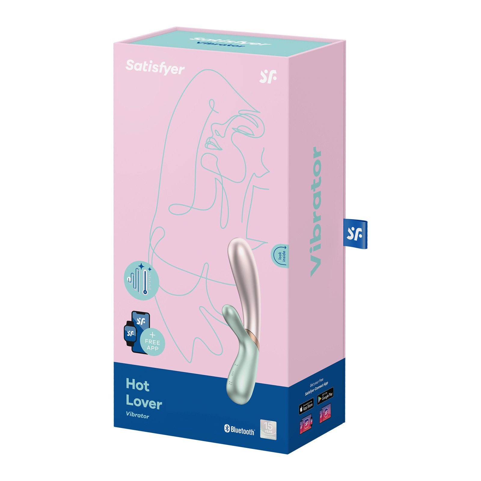 Išmanusis šylantis vibratorius kiškutis „Hot Lover“ - Satisfyer