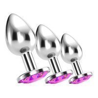 Analinių kaiščių rinkinys „Bijou Anal Train Trio Pink“ - Crushious