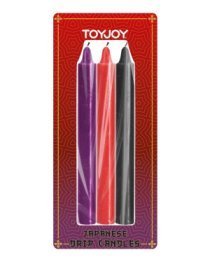 Žvakių rinkinys „Japanese Drip Candles “, 3 vnt. - ToyJoy
