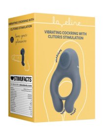 Vibruojantis penio žiedas „Vibrating Cockring with Clitoris Stimulation“ - Loveline