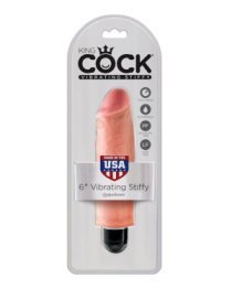 Vibruojantis dildo „Vibrating Stiffy Nr. 6“ - King COCK