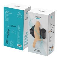 Vibuojantis tuščiaviduris strap-on dildo „H3 Size S“ - Virgite