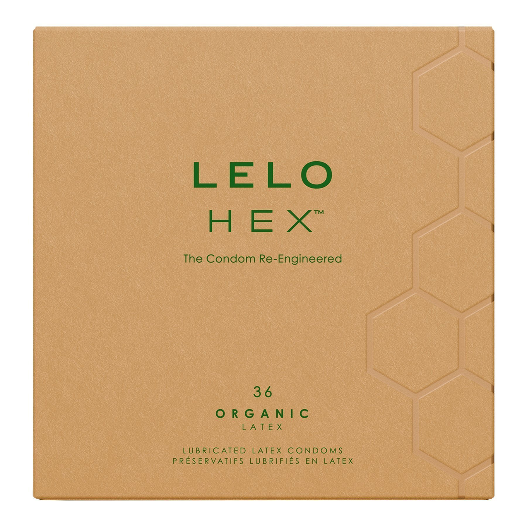 Prezervatyvai „HEX Organic Latex“, 36 vnt - LELO