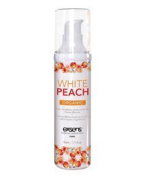 Šildantis masažo aliejus „White Peach“, 50 ml - Exsens