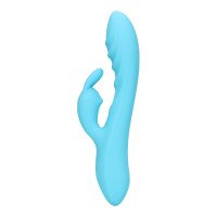 Vibratorius kiškutis „Ribbed Ultra Soft Silicone Rabbit Vibrator“ - Loveline