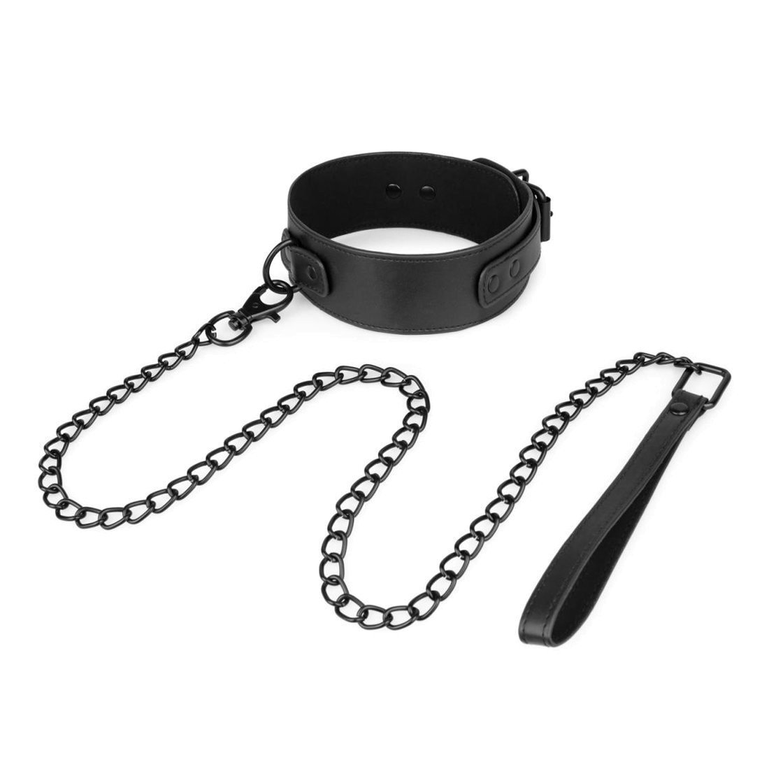Antkaklio ir pavadėlio rinkinys „Collar & Leash“ - Bedroom Fantasies