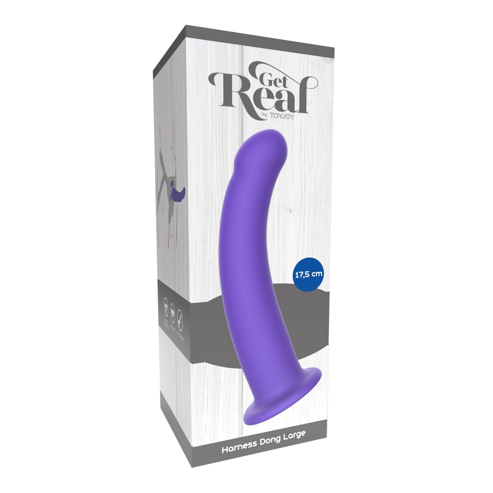 Dildo strap-on diržams „Harness Dong L“ - Get Real