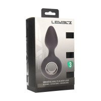 Vibruojantis analinis kaištis „Vibrating Anal Plug with Loop“ - Levelz