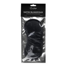 Juoda akių kaukė „Satin Blindfold“ - EasyToys