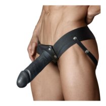 Tuščiaviduris strap-on dildo „Dr. Skin Hollow Nr. 7“ - Blush