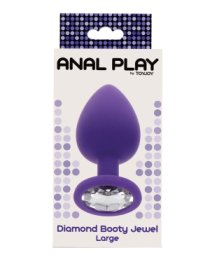 Didelis analinis kaištis „Diamond Booty Jewel“ - ToyJoy