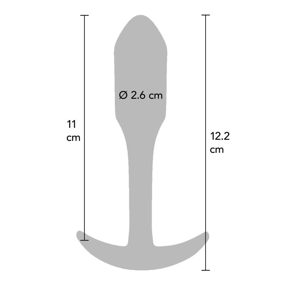 Analinis kaištis „Smooth Plug Large“ - ToyJoy